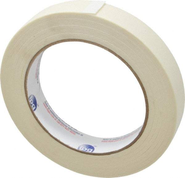 Intertape - 3/4" Wide x 60 Yd Long White Paper Masking Tape - Series PG500, 5 mil Thick, 21 In/Lb Tensile Strength - Best Tool & Supply