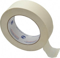 Intertape - 1-1/2" Wide x 60 Yd Long White Paper Masking Tape - Series PG500, 5 mil Thick, 21 In/Lb Tensile Strength - Best Tool & Supply