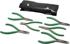 Xcelite - 6 Piece Diagonal & Long Nose Electronics Pliers - Comes in Pouch - Best Tool & Supply