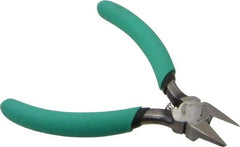 Xcelite - 4" OAL, 20 AWG Capacity, Full-Flush Diagonal Cutter - 5/8" Jaw Length x 37/64" Jaw Width, Relieved Tapered Head, ESD Cushion Handle - Best Tool & Supply