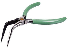 Xcelite - 6" Long, 23/64" Jaw Length, Smooth Jaw, Long Nose/Bent Nose Plier - Best Tool & Supply