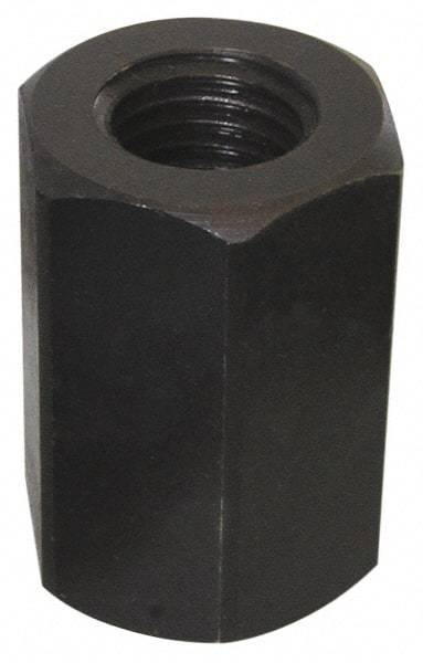 Value Collection - 3/4-10 UNC, 1-7/8" OAL Steel Standard Coupling Nut - Black Oxide Coated, 1-1/4" Width Across Flats - Best Tool & Supply