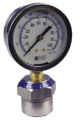 Value Collection - 160 Max psi, 2-1/2 Inch Dial Diameter, Stainless Steel Pressure Gauge Guard and Isolator - 2.5% Accuracy, 18-8 Material Grade - Best Tool & Supply