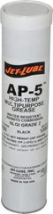 Jet-Lube - 14 oz Cartridge Moly-Disulfide Extreme Pressure Grease - Black, Extreme Pressure & High Temperature, 550°F Max Temp, NLGIG 2, - Best Tool & Supply