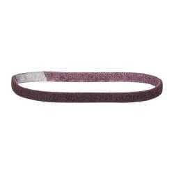 Norton - 1/2" Wide x 18" OAL, Aluminum Oxide Abrasive Belt - Aluminum Oxide, Medium, Nonwoven, Series STE - Best Tool & Supply