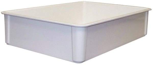 MFG Tray - 400 Lb Load Capacity White Fiberglass Tote Container - Stacking, 25.8" Long x 17.8" Wide x 6" High - Best Tool & Supply