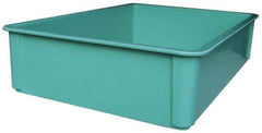 MFG Tray - 400 Lb Load Capacity Green Fiberglass Tote Container - Stacking, 25.8" Long x 17.8" Wide x 6" High - Best Tool & Supply