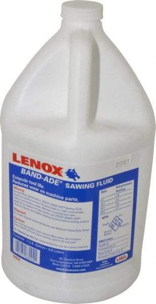 Lenox - Band-Ade, 1 Gal Bottle Sawing Fluid - Semisynthetic, For Cutting, Machining - Best Tool & Supply