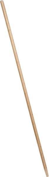 Weiler - 60 x 15/16" Wood Handle for Floor Brushes & Garage Brushes - Threaded Connection, Tan - Best Tool & Supply