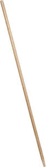 PRO-SOURCE - 60 x 1-1/8" Wood Handle for Outdoor Street Brooms & Window Brushes - Tapered Connection, Tan - Best Tool & Supply