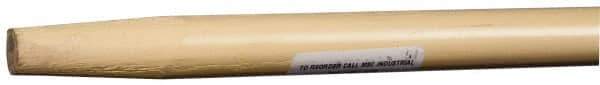 PRO-SOURCE - 48 x 7/8" Wood Handle for Push Brooms - Tapered Connection, Tan - Best Tool & Supply