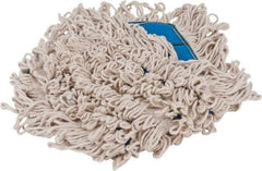 PRO-SOURCE - 18" Long x 5" Wide Yarn Blend Dust Mop Head - Snap-On, Blue, Looped Head, Launderable - Best Tool & Supply