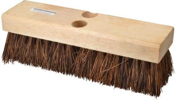 PRO-SOURCE - 2" Bristle Length, Palmyra Scrub Brush - 10" OAL, Tapered Handle, Hardwood Block - Best Tool & Supply