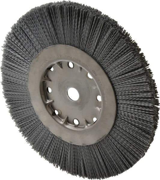 Anderson - 10" OD, 3/4" Arbor Hole, Crimped Nylon Wheel Brush - 1" Face Width - Best Tool & Supply