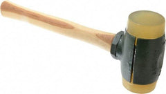 Garland - 6-1/2 Lb Head 2-3/4" Face Urethane Split Head Hammer with Faces - Wood Handle - Best Tool & Supply