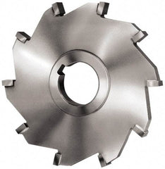 Made in USA - 6" Diam x 3/4" Width of Cut, 12 Teeth, Carbide Tipped Side Milling Cutter - Straight Teeth, Uncoated - Best Tool & Supply