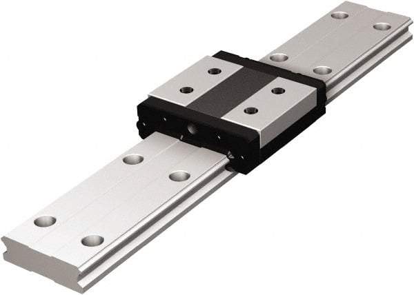 THK - 440mm OAL x 69mm Overall Width x 19mm Overall Height 4 Way SHW Rail - 80mm Between Holes, 7 x 11 x 9mm Hole Size - Best Tool & Supply