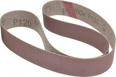 3M - 1-1/2" Wide x 42" OAL, 120 Grit, Aluminum Oxide Abrasive Belt - Aluminum Oxide, Fine, Coated, X Weighted Cloth Backing, Series 341D - Best Tool & Supply