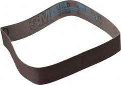 3M - 1-3/16" Wide x 21-1/4" OAL, 80 Grit, Aluminum Oxide Abrasive Belt - Aluminum Oxide, Medium, Coated, X Weighted Cloth Backing, Series 341D - Best Tool & Supply