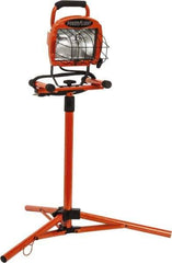 Southwire - 110 VAC, 500 Watt, Electric, Halogen Portable Tripod Work Light - 6' Cord, 1 Head, 66" High - Best Tool & Supply