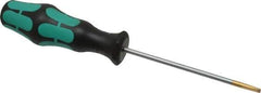 Wera - 198mm OAL Standard Slotted Screwdriver - Round Shank, Ergonomic Handle - Best Tool & Supply