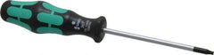 Wera - T10 Torx Driver - 3-3/16" Blade Length, 6-1/4" OAL, Ergonomic Handle - Best Tool & Supply