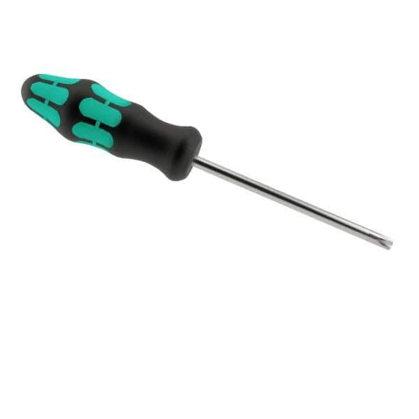 Wera - T25 Torx Driver - 4" Blade Length, 8-3/16" OAL, Ergonomic Handle - Best Tool & Supply