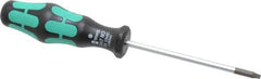 Wera - T10 Torx Driver - 3-3/16" Blade Length, 6-1/4" OAL, Ergonomic Handle - Best Tool & Supply