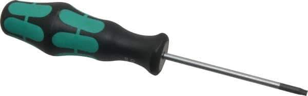 Wera - T15 Torx Driver - 3-3/16" Blade Length, 6-7/8" OAL, Ergonomic Handle - Best Tool & Supply