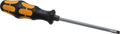 Wera - 230mm OAL Standard Slotted Screwdriver - Hexagon Shank, Ergonomic Handle - Best Tool & Supply