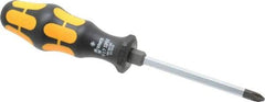 Wera - #2, 8" OAL, Demolition Phillips Screwdriver - 4" Blade Length, Hexagon Shank, Ergonomic Handle - Best Tool & Supply