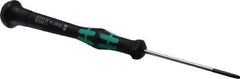 Wera - Electronic/Electrostatic Slotted Screwdriver - 60mm Blade Length, Round Shank, Ergonomic Handle - Best Tool & Supply