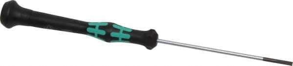 Wera - Electronic/Electrostatic Slotted Screwdriver - 80mm Blade Length, Round Shank, Ergonomic Handle - Best Tool & Supply