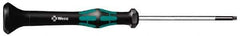 Wera - T10 Torx Driver - 2-3/8" Blade Length, 6-3/16" OAL, Micro Handle - Best Tool & Supply