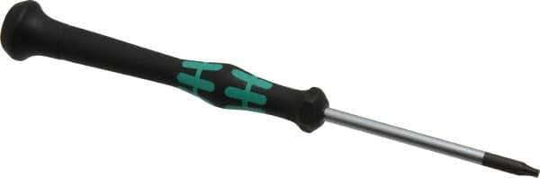 Wera - T9 Torx Driver - 2-3/8" Blade Length, 6-3/16" OAL, Micro Handle - Best Tool & Supply