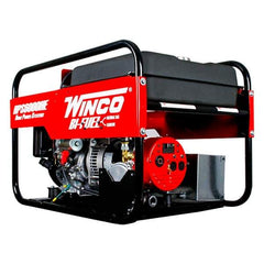 Winco Inc - 4-1/2 hr Full Load Time, 6 kW, Electric/Pull Start, Gasoline & Natural Gas Portable Power Generator - 7 Gal Tank, 32-3/4" Long x 22-1/2" Wide x 22" Deep, 389 cc Engine - Best Tool & Supply