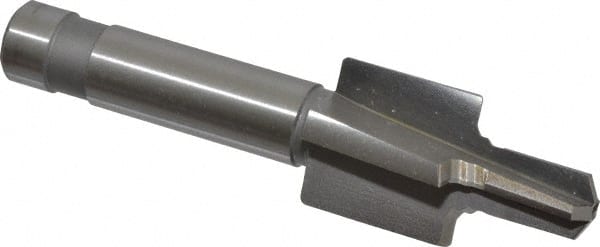 Made in USA - 7/16-20" Port, 0.888" Spotface Diam, 1/4" Tube Outside Diam, Reamer Pilot, Straight Shank, High Speed Steel Porting Tool - Best Tool & Supply