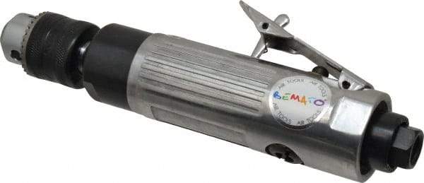 Value Collection - 3/8" Keyed Chuck - Inline Handle, 2,600 RPM, 0.5 hp, 90-120 psi - Best Tool & Supply