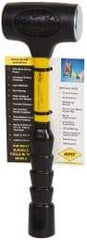 NUPLA - 32 oz Head 2" Face Diam Slim Head Dead Blow Hammer with Steel Face - 12" OAL, Fiberglass Handle - Best Tool & Supply