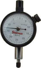 Starrett - 1/8" Range, 0-25-0 Dial Reading, 0.001" Graduation Dial Drop Indicator - 1-11/16" Dial, 0.05" Range per Revolution - Best Tool & Supply