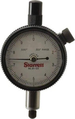 Starrett - 0.025" Range, 0-10 Dial Reading, 0.0001" Graduation Dial Drop Indicator - 1-11/16" Dial, 0.01" Range per Revolution - Best Tool & Supply