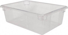 Rubbermaid - Rectangular, Clear Polycarbonate Food Tote Box - 9" High x 12" Wide x 18" Long - Best Tool & Supply