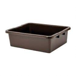 Rubbermaid - 7.1 Gal, Brown Polyethylene Tote Container - Nesting, 21-1/2" Long x 17.1" Wide x 7" High - Best Tool & Supply