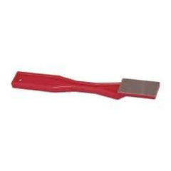 3M - 1-1/2" OAL Very Fine Sharpener Diamond File - 3/4" Wide, 1-1/2 LOC, Red - Best Tool & Supply