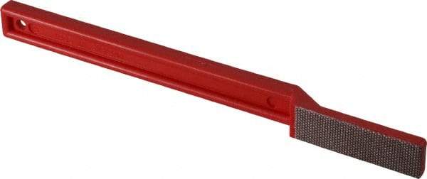 3M - 1-3/4" OAL Very Fine Sharpener Diamond File - 1/2" Wide, 1-3/4 LOC, Red - Best Tool & Supply