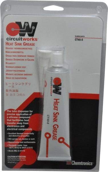 Chemtronics - 142 g Tube Silicone High Temperature Grease - White, High Temperature, 392°F Max Temp, - Best Tool & Supply