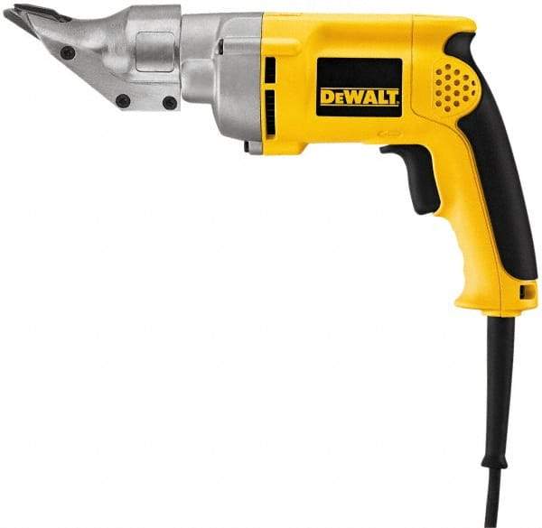 DeWALT - 2,500 SPM, 120 Volt, Pistol Grip Handle, Handheld Electric Shear - 18 Gauge (Mild Steel) & 20 Gauge (Stainless Steel) Cutting Capacity - Best Tool & Supply