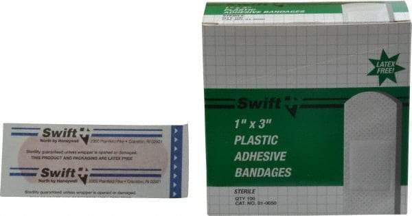 North - 3" Long x 1" Wide, General Purpose Self-Adhesive Bandage - Beige, Plastic Bandage - Best Tool & Supply