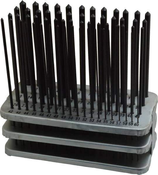 Value Collection - 60 Piece, Transfer Punch Set - Round Shank - Best Tool & Supply