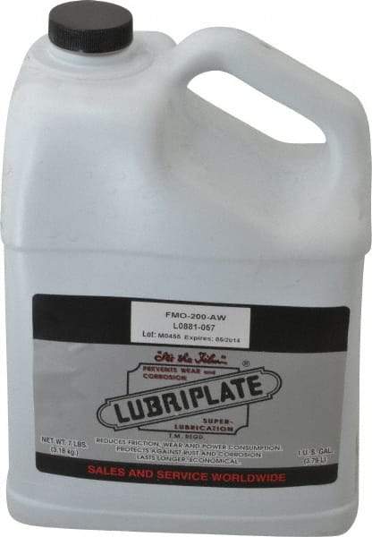 Lubriplate - 1 Gal Bottle Mineral Multi-Purpose Oil - SAE 10, ISO 46, 47 cSt at 40°C & 7 cSt at 100°C, Food Grade - Best Tool & Supply